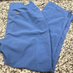 FIGS kade scrub pants celi blue size small petite